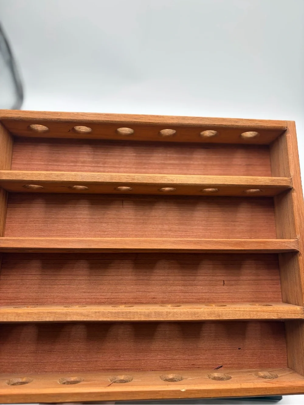 Vintage Wooden Golf Ball Display Case
